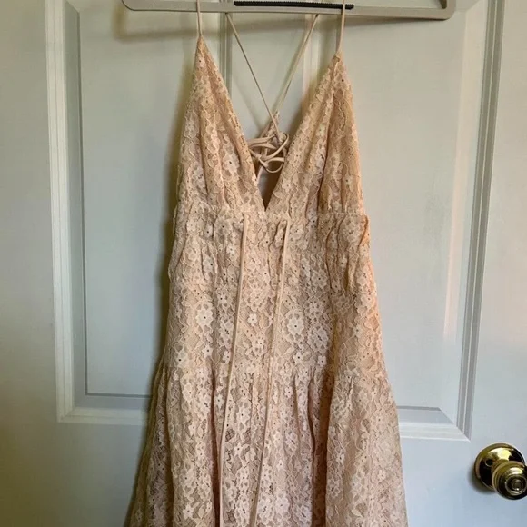 Lexi Lace romper Sz xl Free People NWT lace strappy dress - Picture 7 of 10